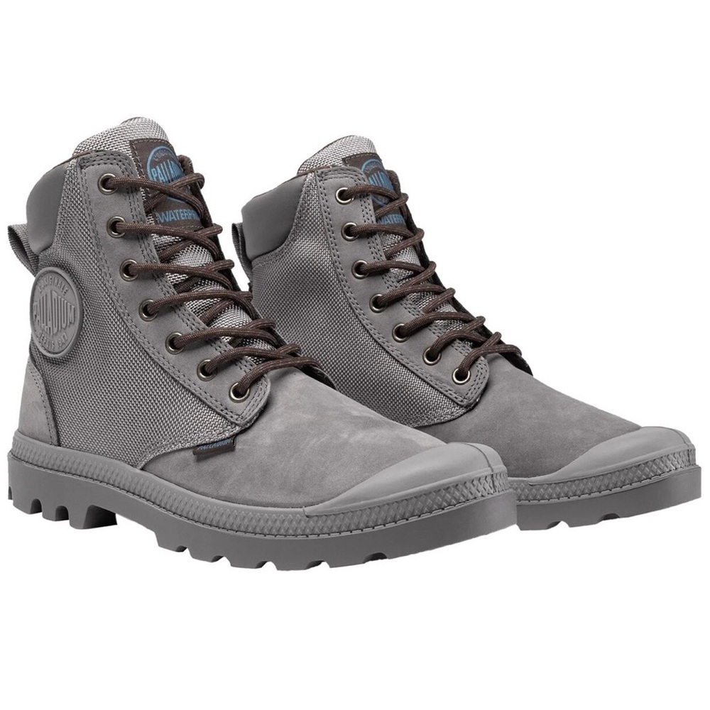 NEW Palladium Pampa Sport Cuff WPN Boots 73234-070-M Gray [M’s Sz 8 W’s Sz 9.5]